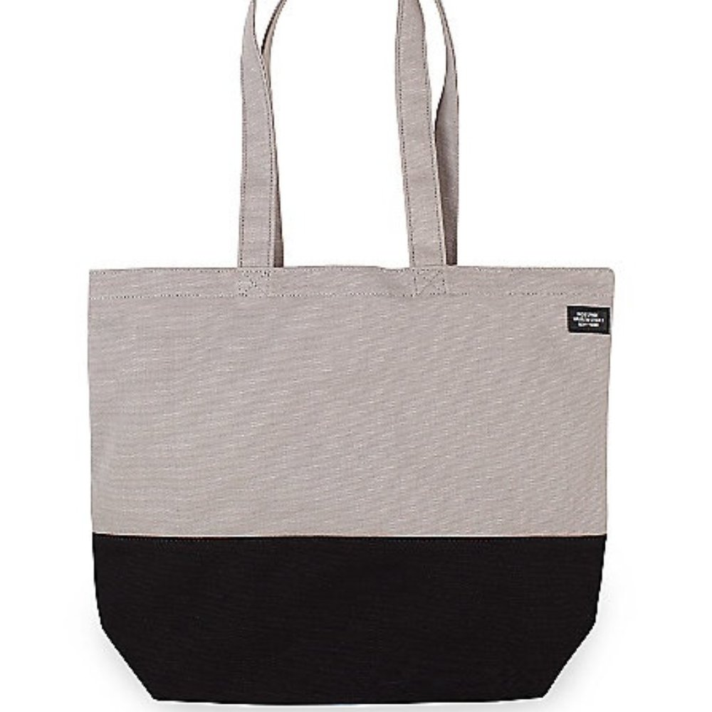 Jack Spade Two Tone Canvas Tote Gray